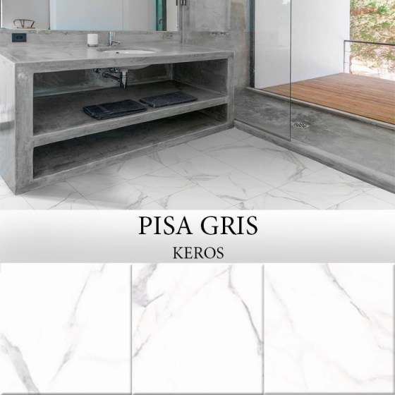 KEROS PISA GRIS 33x33